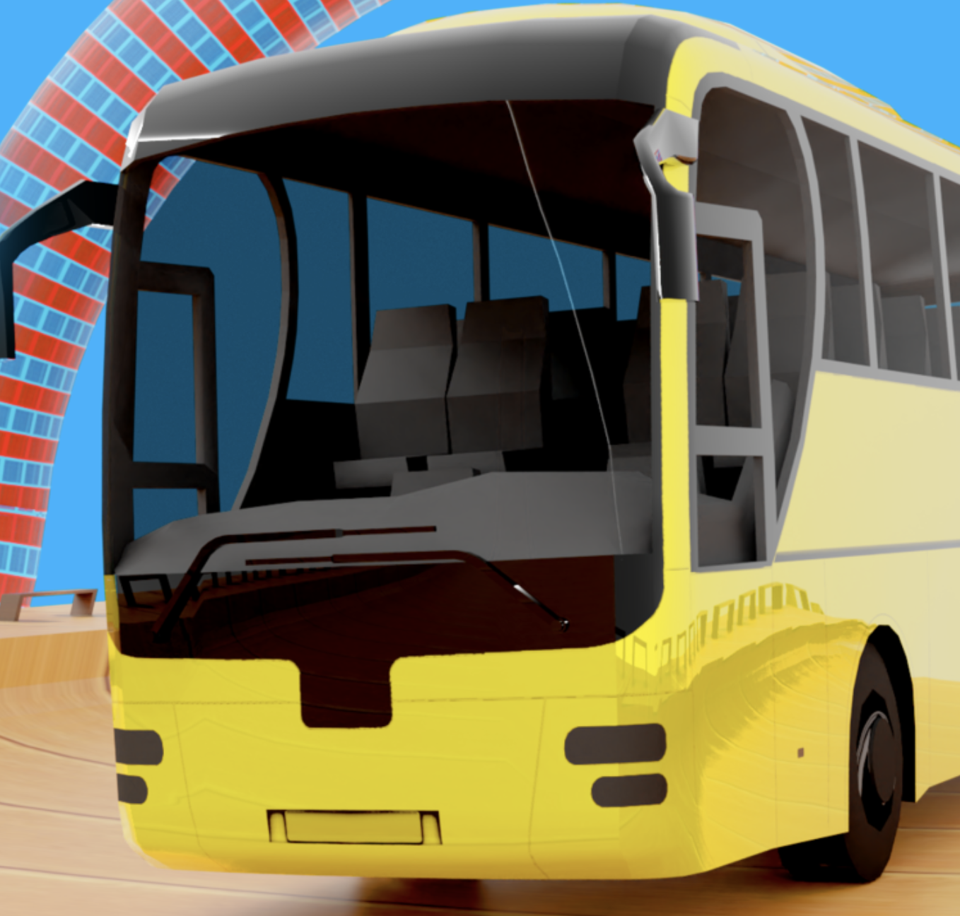 Test-Bus Stunt Game